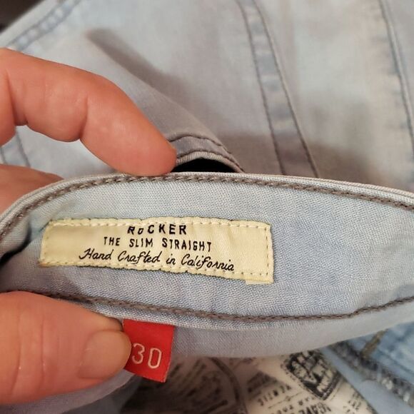 Agave Rocker The Slim Straight West Coast Luxury Jeans Sz 30/32 NWT - Picture 8 of 10